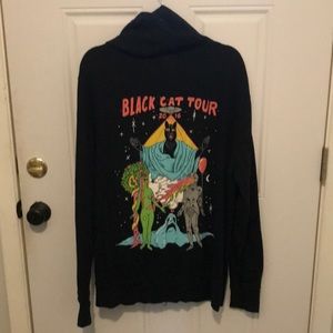 NeverShoutNever Black Cat concert hoodie